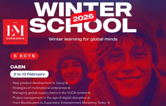 International Winter School 2026 in Caen, France: Winter learning for global minds, 2 to 13 February 2026.
